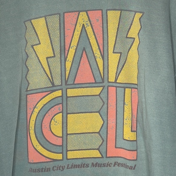 Austin City Limits Long Sleeve Pullover Crewneck Sweatshirt in Green Size 2XL - Picture 2 of 7